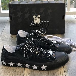 Converse&Miley Cyrus Ctas OX Black White W AUTHEN